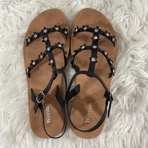 WANTED Womens Dolce Daisy Floral Strappy Sandals Size 11 NEW - Picture 7 of 16